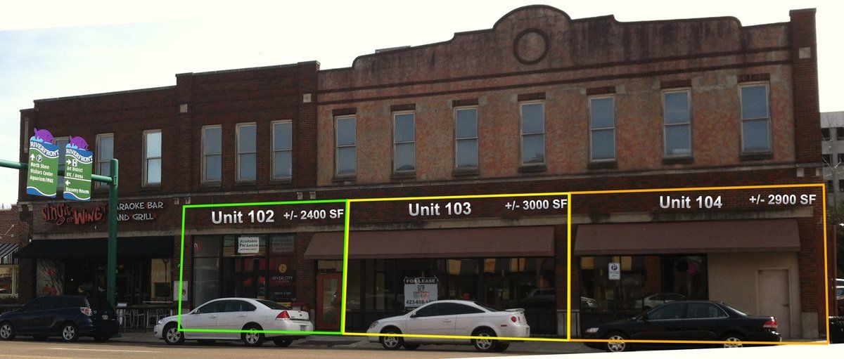 Restaurant, Retail, Office Space in Chattanooga, TN (Downtown): 412 Market St, Chattanooga, TN 37402